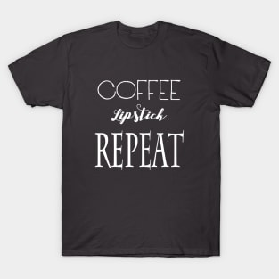 Coffee Lipstick Repeat T-Shirt